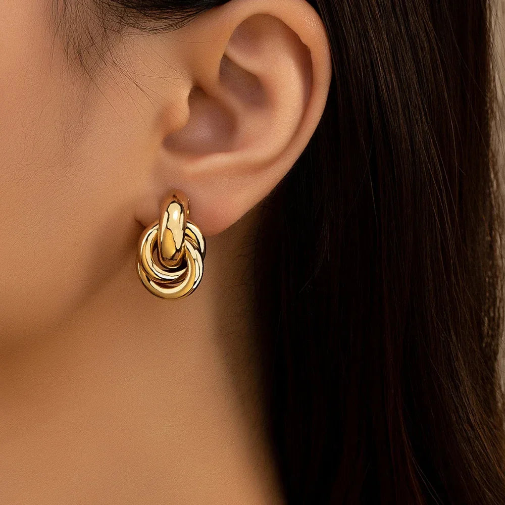 Gold SIlver Earrings